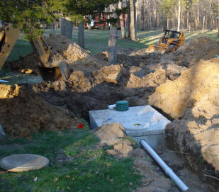 Field excavation work
